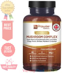 Advanced Mushroom Complex | A super blend of 6 Mushrooms 60 Vegan Capsules UK