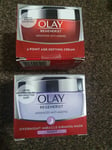 2 x OLAY REGENERIST DAY & MIRACLE FIRMING MASK (NIGHT) - 50ML