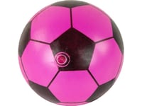 Leantoys Rosa Svart Gummiboll Stor 23 Cm Lättvikt