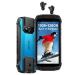 Ulefone Armor 15 Smartphone (Integrerade TWS-hörlurar) 128GB Android 12 Dubbel Stereo Högtalare Låst mobiltelefon Blå