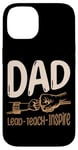 iPhone 14 Lead Teach Inspire Black Dad Teacher Teaching Case