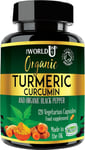 Ultra Pure Organic Turmeric Curcumin and Organic Black Pepper Capsules High Str