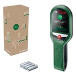 Bosch détecteur UniversalDetect (guide pas-à-pas pour une utilisation facile, détection de câbles et ossatures en bois, dans boîte carton pour e-commerce)