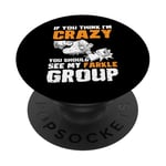 If You Think Im Crazy Dice Game Farkle PopSockets Adhesive PopGrip