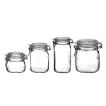 6 X POT ALIMENTAIRE EN VERRE HERMeTIQUE FIDO 500 ml