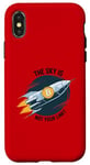 Coque pour iPhone X/XS Le ciel n'est pas votre limite Bitcoin Rocket