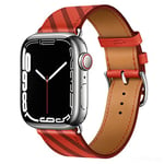 KIMAIXA Compatible pour Apple Watch Band 45 mm 41 mm 44 mm 42 mm 40 mm 38 mm Bracelet en cuir Femme Homme Bracelet tour unique pour iwatch série 7 6 se 5 4 3 2 1, 38/40/41 mm, Pas de pierre précieuse