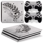 Kit De Autocollants Skin Decal Pour Console De Jeu Ps4 Pro Ma?Tre Complet Ensemble Complet Des Derniers Personnages De La Console De Jeu, T1tn-P4pro-6624