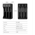 Tlily - Chargeur 18650 avec Câble de Type c Chargeur Intelligent de Batterie au Lithium 4,2 v pour Batterie 14500 26650 18650, 3 Emplacements