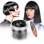 Hair Color Wax Magic Master Keratin Temporary Hairstyle Cream Instant Colored Clay for Men and Women Party, Festival, Cosplay(Black)