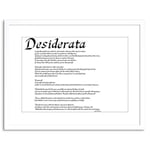 Wee Blue Coo Desiderata Placidly Noise Haste Quote Ehrmann Framed Wall Art Print