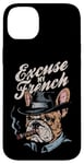 Coque pour iPhone 14 Plus Bulldog français Excuse My Frenchie Vintage Bulldog Lover