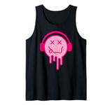 Melting Smile Funny Smiling Melted Dripping Happy Face Cute Tank Top