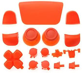 GGZone Ensemble complet de boutons de joysticks Dpad R1 L1 R2 L2 Touche de direction ABXY Boutons pour manette Sony PS5 (rose) (orange)