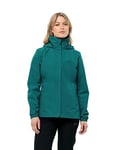 Jack Wolfskin Women's Stormy Point 2L JKT W Jacket, Green (sea Green), S