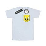 Looney Tunes - T-Shirt Tweety Pie Face Faux Pocket - Homme