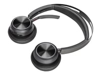 Poly Voyager Focus 2 - Headset - På Örat - Bluetooth - Trådlös, Kabelansluten - Usb-A Via Bluetooth-Adapter - Svart - Certifierad För Microsoft-Teams