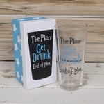 Fun Beer Glass - The Plan: Get Drunk, End Of Plan Pint Gift For Him Her