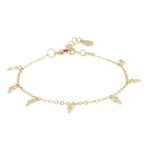 Snö Of Sweden Lauren Charm Bracelet Plain Gold