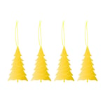 Cooee Design Julepynt Messingbelagt Rustfritt Stål 4-pk, Tree Messing stål