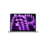 MacBook Air 13-tommer Apple M3 med 8-kjerners CPU, 10-kjerners GPU / 24 GB / 2 TB SSD / 35-watt med to porter / Stellargrå - Dansk