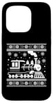 Coque pour iPhone 15 Pro Locomotive Noël – Train vintage Noël moche Noël