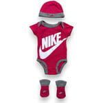 Ensembles enfant Nike  Ensemble body bonnet et chaussettes rose - 0 mois