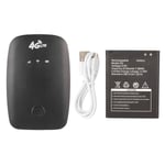 4G Mobile WiFi Hotspot High Speed Kevyt Mini LTE Kannettava reititin Tablet Laptop TV Matkapuhelin Musta