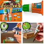 Gorilla Super Glue Gel, 3g (2 Pack) , All Purpose, Fast Setting, No 2 Pack 