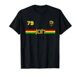 JAH Roots Reggae 80s Jersey Judah Lion Shirt Jamaican Flag T-Shirt