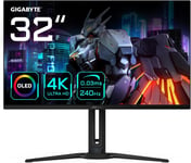 Écran de Jeu AORUS FO32U2 OLED de 32¿ - 3840 x 2160 (UHD), 240Hz, 0,03ms, KVM, 250 CD/m², FreeSync Premium Pro, DisplayHDR True Black 400, HDMI 2.1