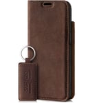 SURAZO Étui de Protection magnétique Intelligent pour Samsung Galaxy S22 5G (6,1") - en Cuir véritable de qualité supérieure - avec Compartiment pour Cartes, Protection RFID - Fabriqué à la Main en