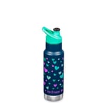 Klean Kanteen Insulated Kid Classic Narrow 12Oz Navy Hearts