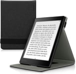 Étui Pour Liseuse Électronique Compatible Avec Kobo Aura One - Étui Housse Rabat Liseuse Simili Cuir Noir