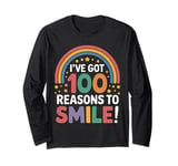 100th Day of School I've Got 100 Reasons to Smile Long Sleeve T-Shirt