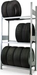 META Clip S3 däckhylla, 200x100x40cm, 150kg, grund