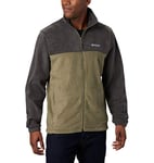 Columbia Men's Steens Mountain Full Zip 2.0 Fleece Jacket, Shark/Stone Green, XL Tall