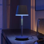 Philips Hue Go-LED-pöytävalaisin, varjostin, musta