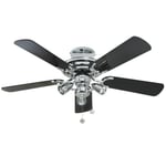 Fantasia Mayfair Ceiling Fan 42in Chrome With Light Kit