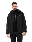 Jack Wolfskin Taubenberg 3in1 JKT M Veste Homme, Black 6001, XXXL