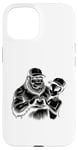 Coque pour iPhone 15 Funny Cryptid Bigfoot Alien Love Valentine Monster Femme Homme