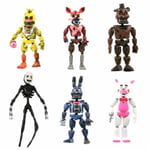 6 st/set Fnaf figurer Five Nights spel actionfigurer skrivbordsdekorationer samlarobjekt barnleksaker present