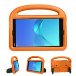 Oranssi Yhteensopiva Huawei Mediapad M5 8 Sparrow Style Eva Flat Anti Falling Cover Kanssa Vaaleansininen