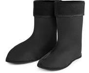 Ladeheid Chaussettes Polaires EVA Bottes de Pluie Unisexe Femme LA-800-2017 (Noir, 40 EU)