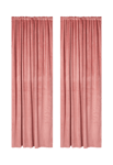 Åhléns Home Sammetsgardin SARA 140x250 cm, 2-pack Rosa