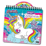 MAGIC UNICORN Magic UNICORN-2590 Unicorn Nice Group-Girabrilla Tirelle Book, Livre de Dessin avec des Images à colorier-02590, 2590, Multicolore