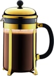 BODUM 1932-17 Chambord Coffee Maker, 12 Cup, 1.5 Litre, Gold