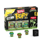 Funko Bitty Pop! Teenage Mutant Ninja Turtles - 8-Bit Raphael, 8-Bit Donatello, 8-Bit Leonardo et Une Mini-Figurine Mystère en Surprise - 2.2 Cm - TMNT Collectionnable - Étagère Empilable Incluse