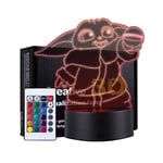 QQAAMZ Anime Star Wars Lampe 3d Yoda Led Veilleuse Action Poupée Jouet Modèle Poupée Coloré Lampe Usb Chambre Décoration Tactile Lampe De Bureau Jouet Enfants Yoda Bébé Cadeau D'Anniversaire