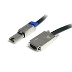 1 m extern SAS-kabel (Serial Attached SCSI) - SFF-8470 till SFF-8088 